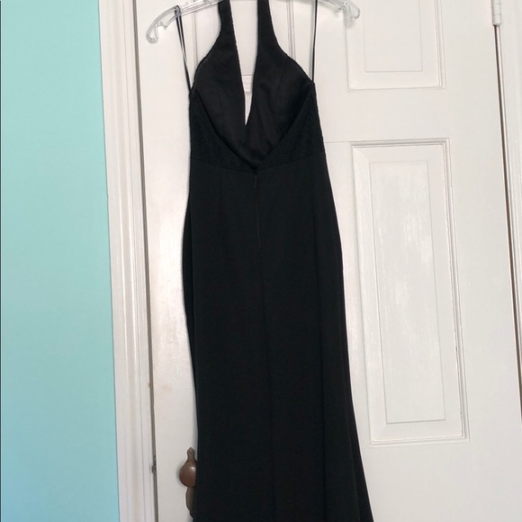 Black halter long dress - Picture 4 of 4